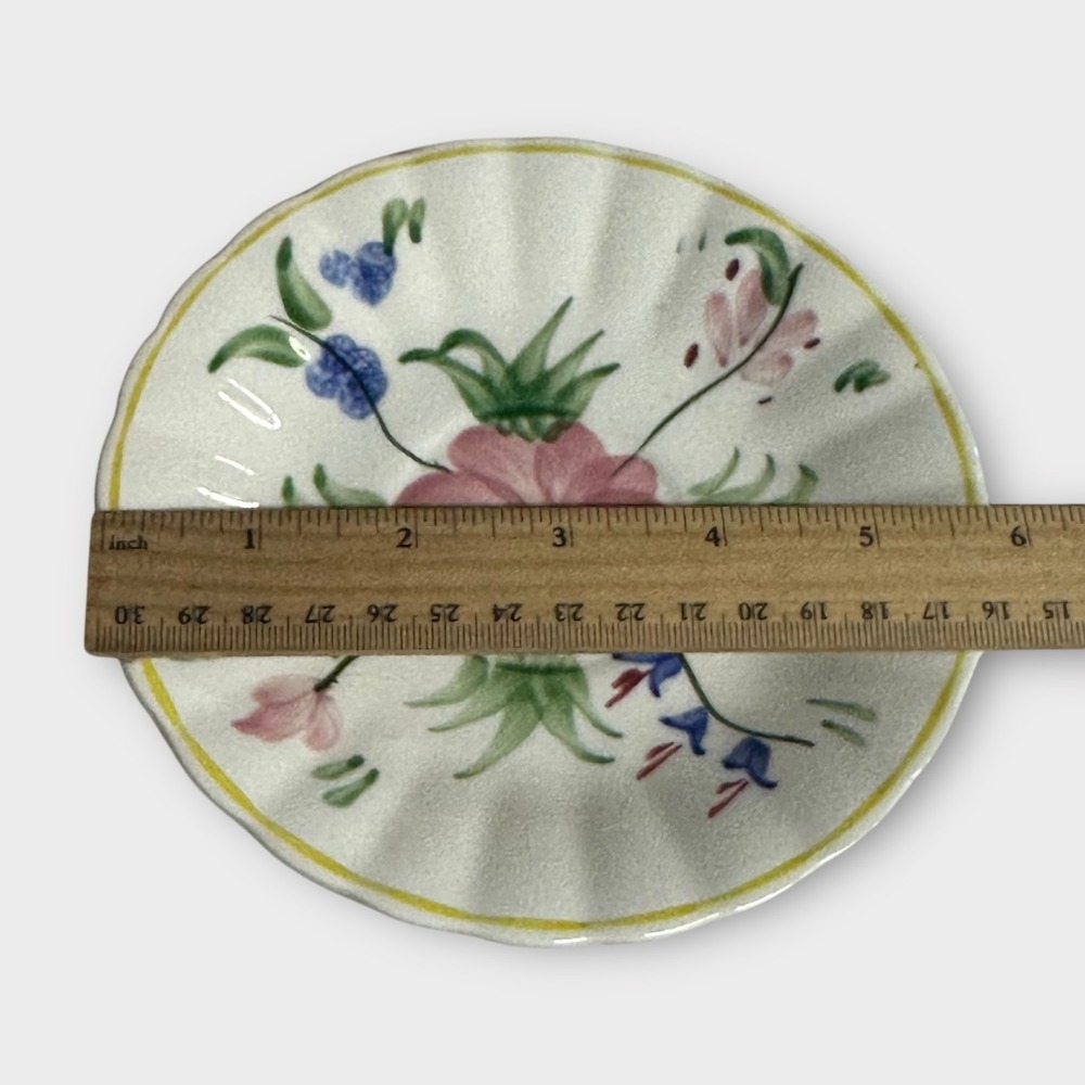 VTG Blue Ridge Southern Pottery Bread Butter Plate SET OF 6 Laurie Colonial RARE - Picture 10 of 10